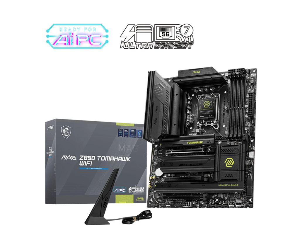 MSI MAG Z890 TOMAHAWK (Wi-Fi 7) DDR5 Intel Gaming Motherboard