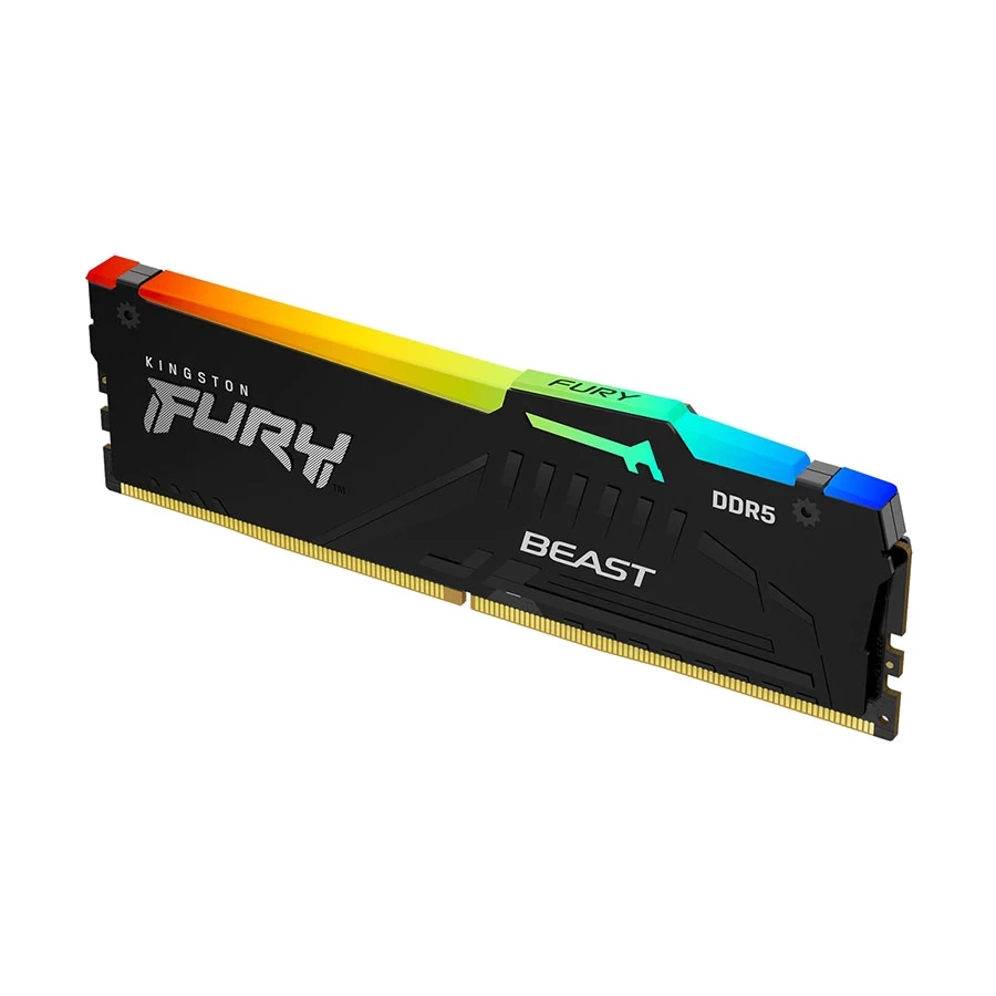 Kingston Fury Beast 16GB DDR5 6000MHz Black Heatsink Desktop RAM #KF560C30BB-16