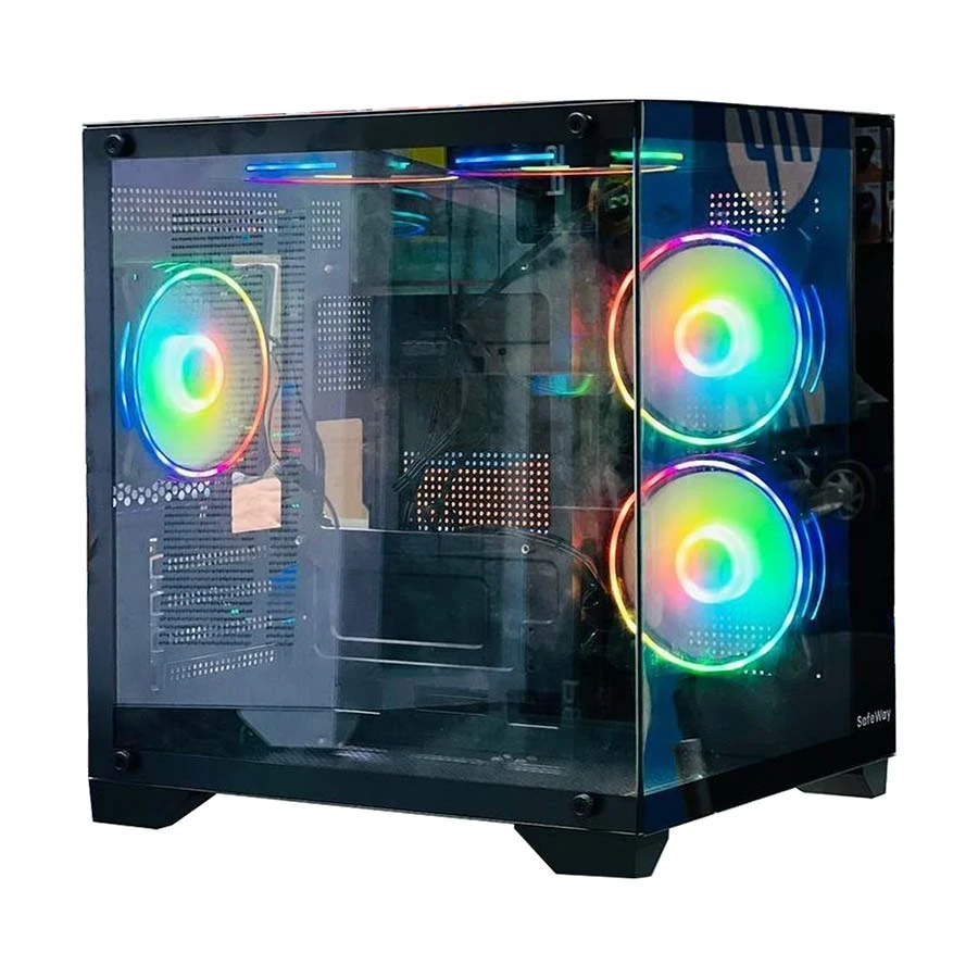 Safeway Seaview Mid Tower Black Micro-ATX Gaming Desktop Casing