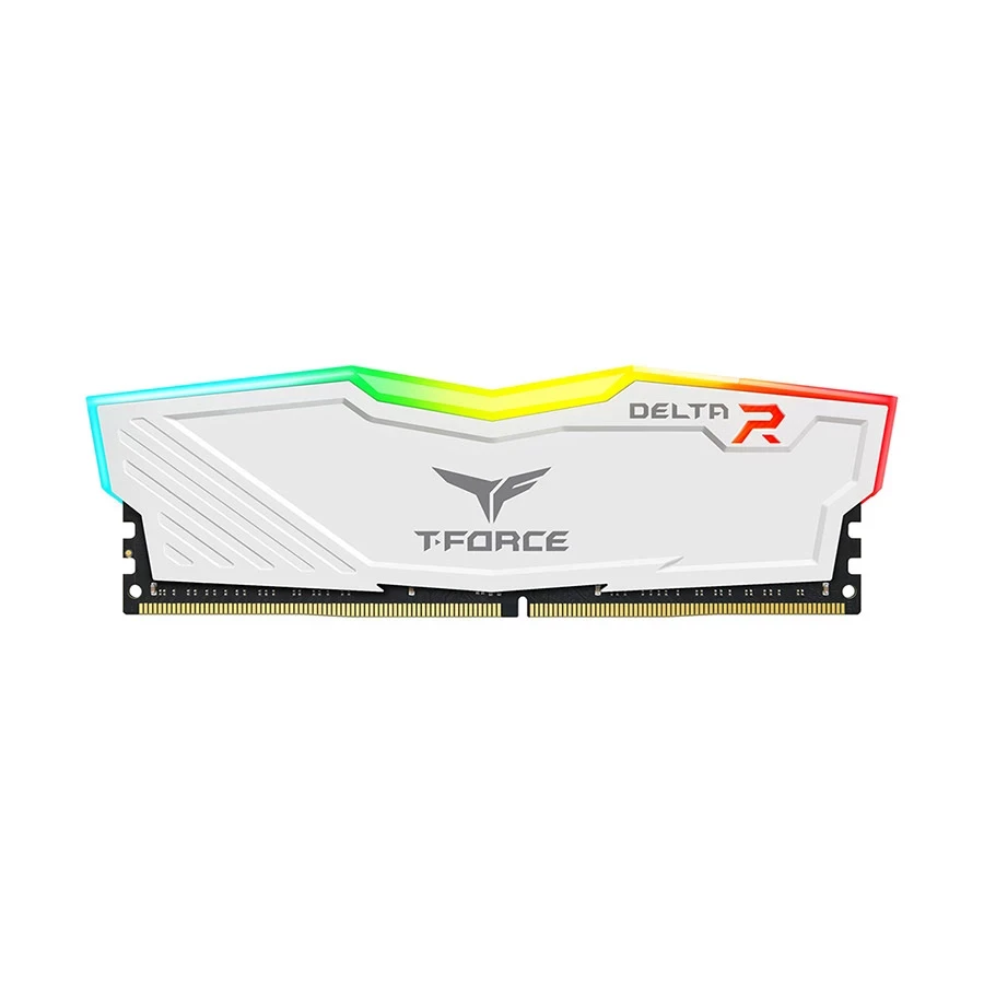 Team T-Force Delta RGB 8GB DDR5 6000MHz White Heatsink Gaming Desktop RAM #FF4D516G6000HC38ADC01