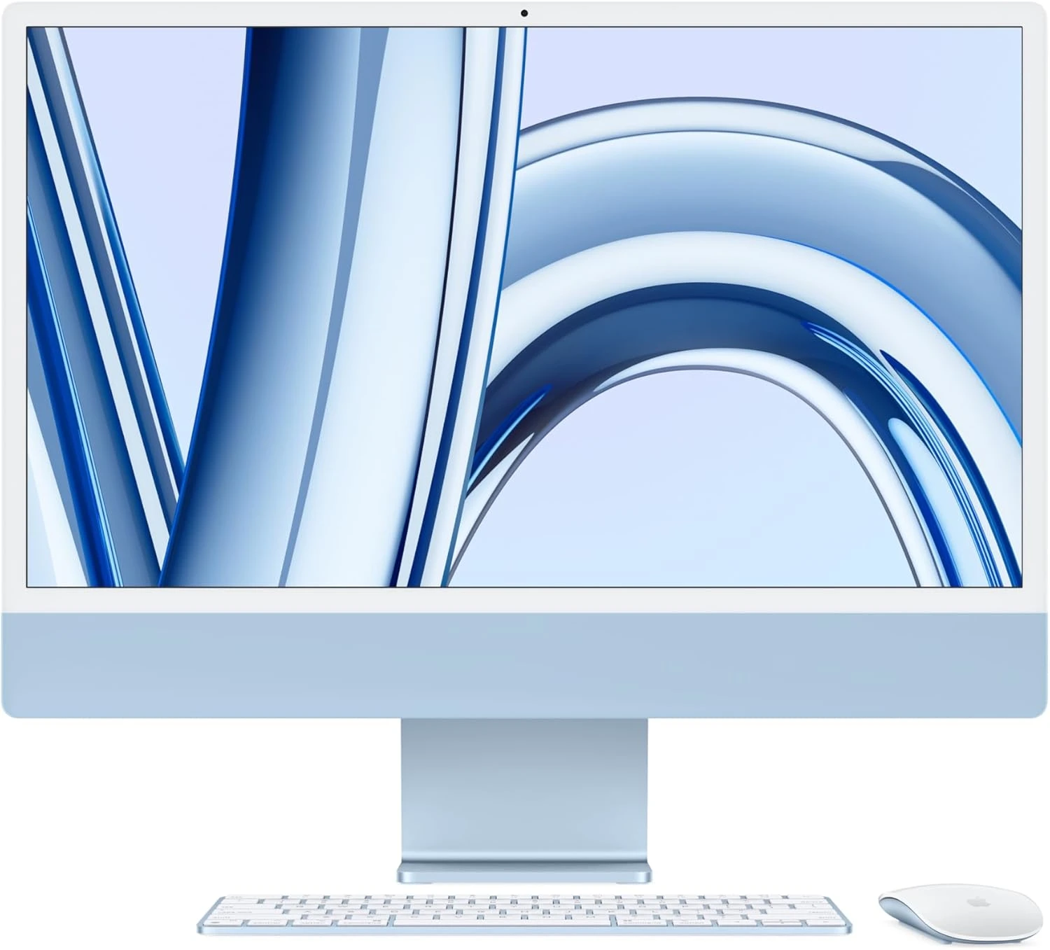 Apple iMac (Late 2023, 4 Port) Apple M3 Chip 8GB RAM 24 Inch 4.5K Retina Display Blue All in One PC