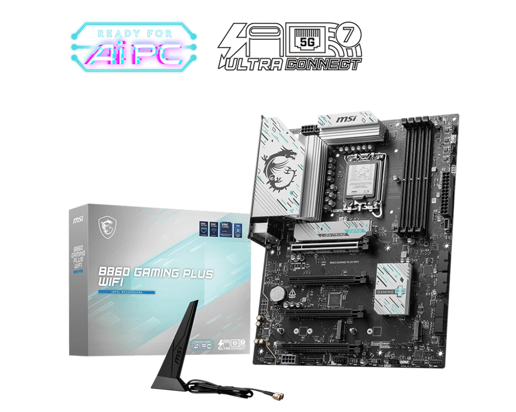 MSI B860 GAMING PLUS (Wi-Fi 7) DDR5 ATX Motherboard