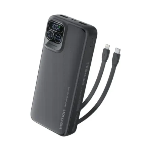 Vention I15BB-V2 22.5W LED Digital Display 20000mAh Power Bank (Black)