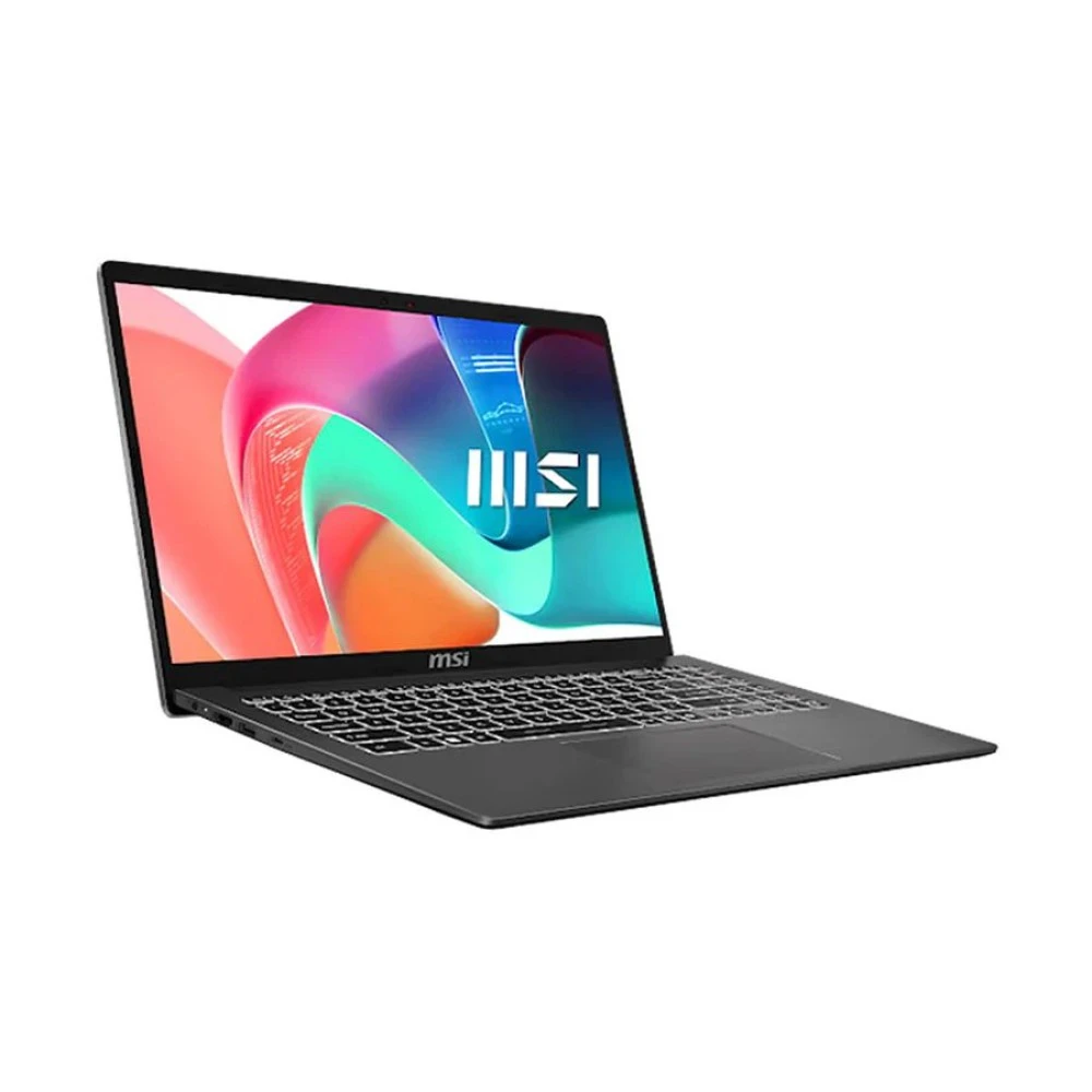 MSI Modern 15 F13MG 13th Gen Intel Core i7 1355U 8GB RAM, 512GB SSD AI Optimized Platinum Gray Laptop (Laptop Bag is given Separately)