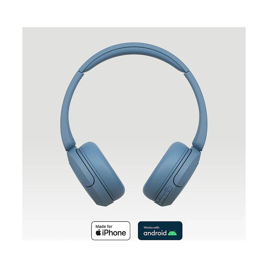 Sony WH-CH520 Blue Bluetooth On-Ear Headphone (6 Month Warranty)