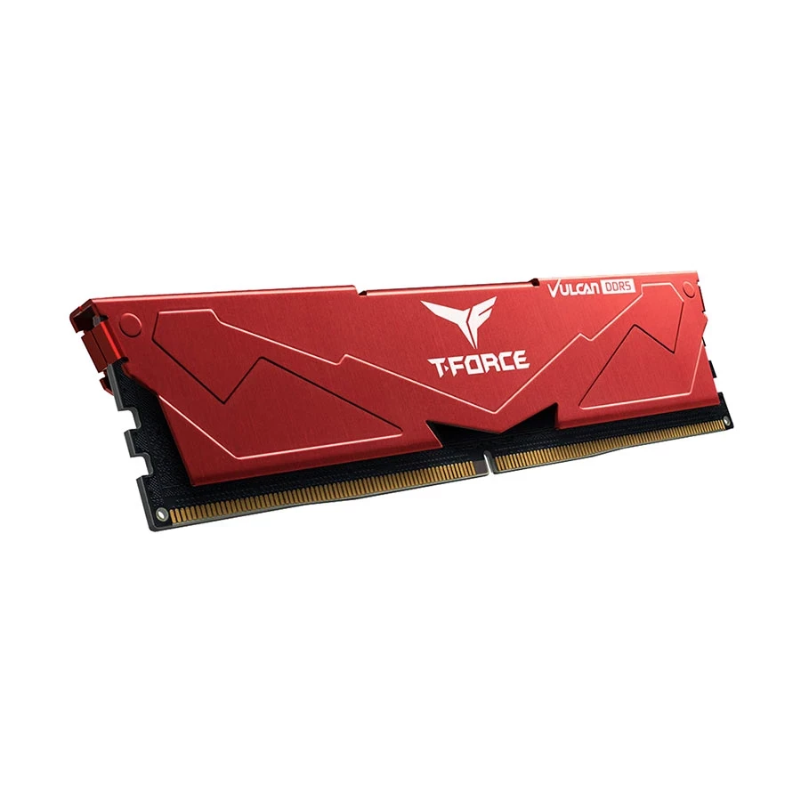 Team T-Force Vulcan 8GB DDR5 5600MHz Red Heatsink Gaming Desktop RAM #FLRD516G5600HC40BDC01