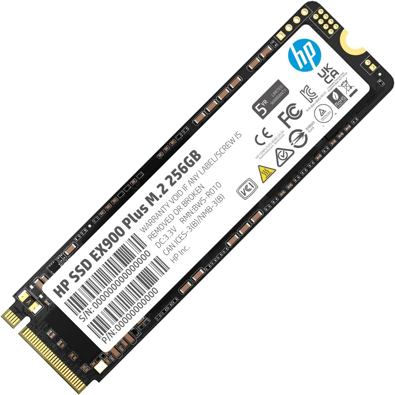 HP EX900 Plus 256GB M.2 2280 PCIe NVMe SSD
