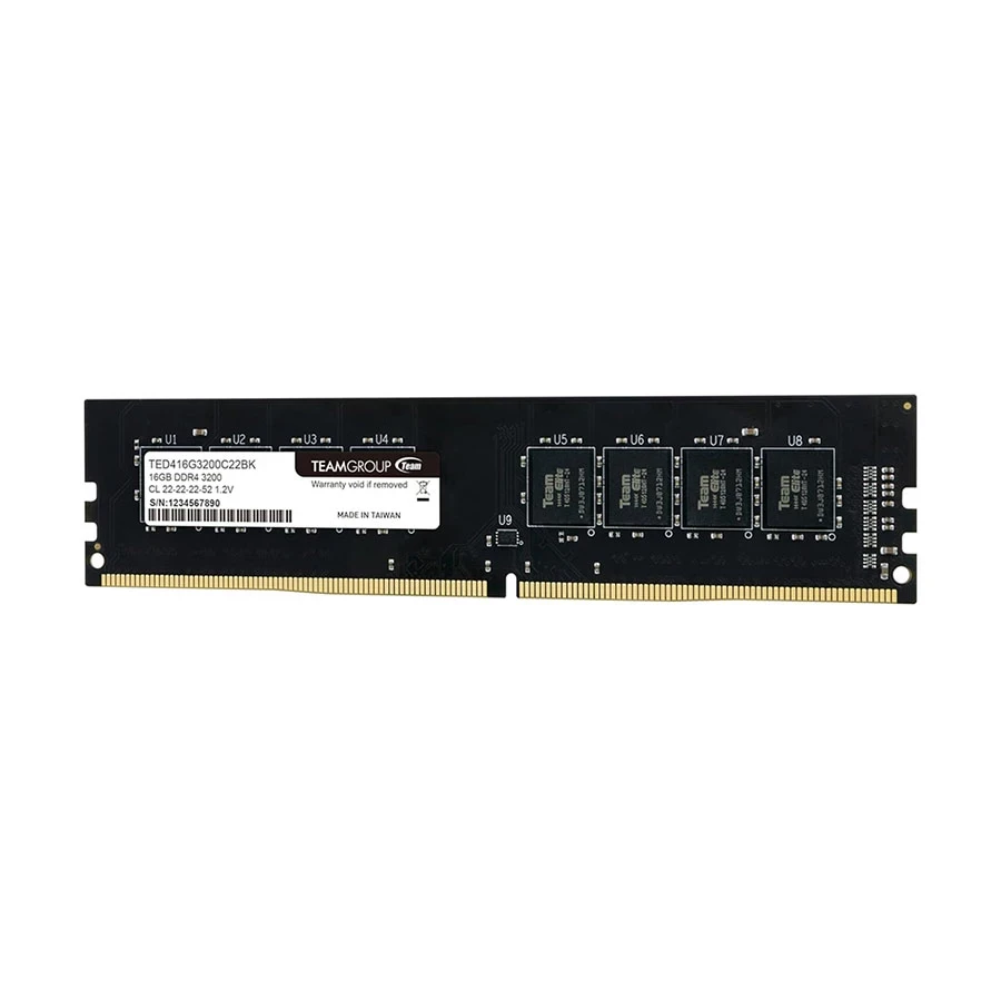 Team Elite 16GB DDR4 3200MHz Black Desktop RAM #TED416G3200C22BK